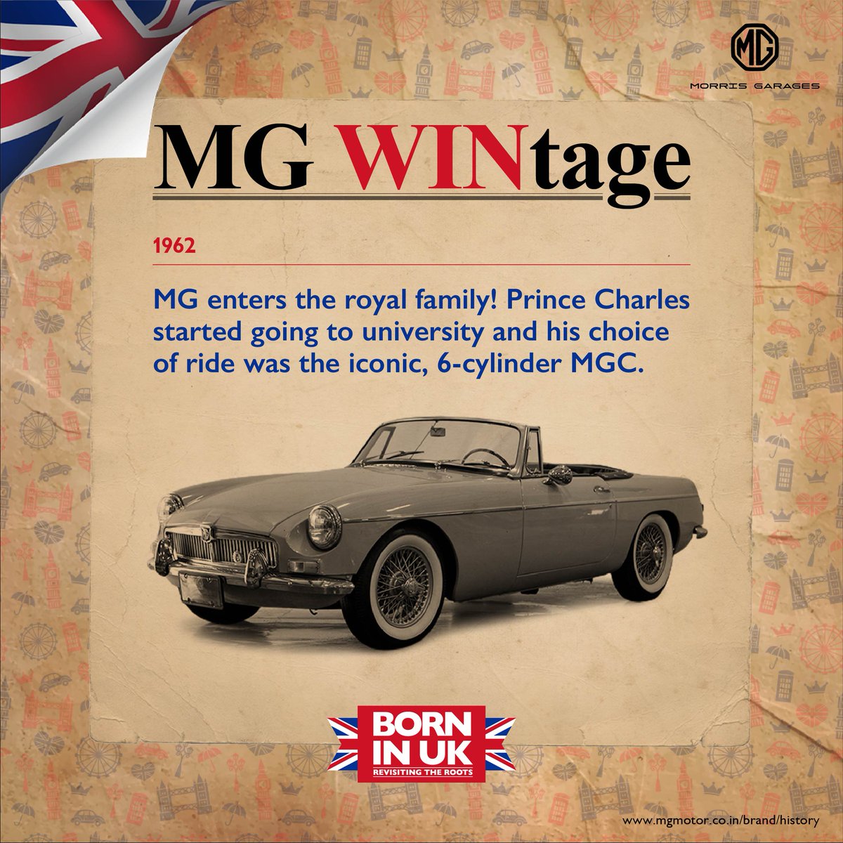 MGMotorIn's tweet photo. Prince Charles drove his MGC for 3 decades before passing it down to his successor Prince William.
#MGWintage #UKConnect #MGxUK #BornInUK #MorrisGaragesIndia #MGMotorIndia https://t.co/Y37cTJ0bEl