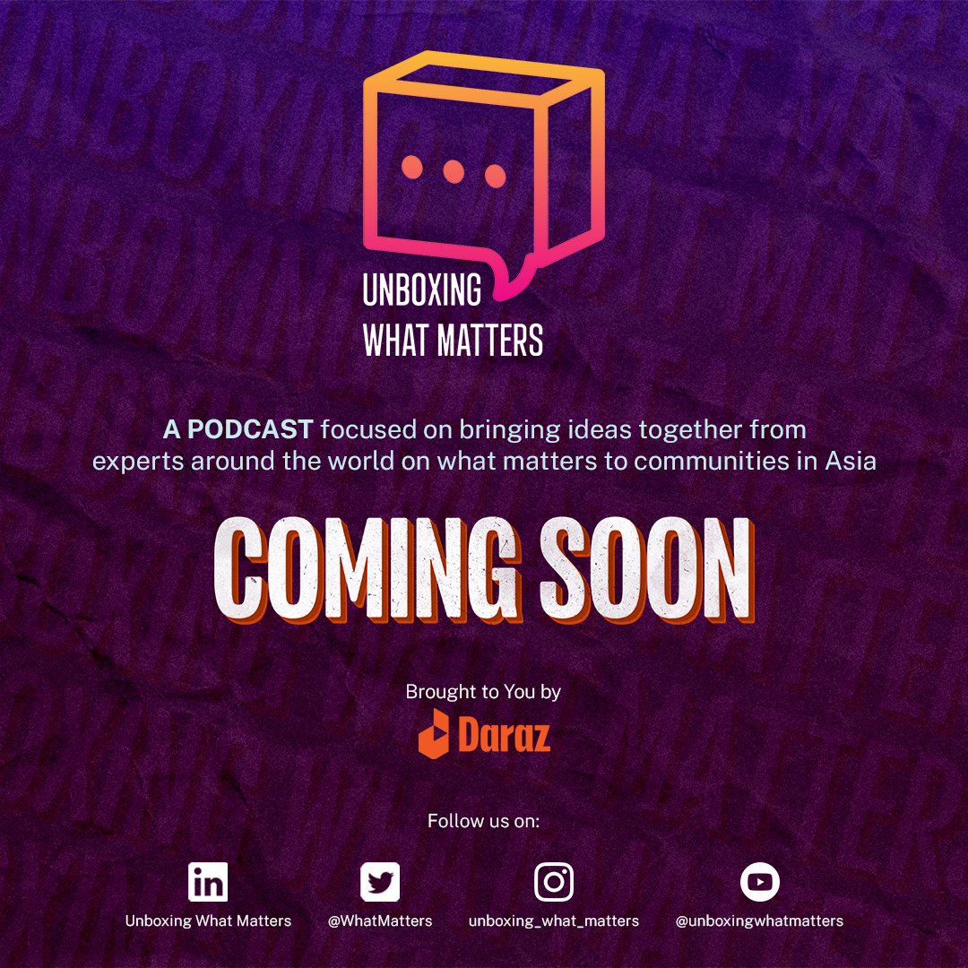 WhatMatters's tweet image. Get ready y&apos;all! A brand new podcast on matters that matter in #Asia is coming soon! Stay tuned! #podcast #comingsoon