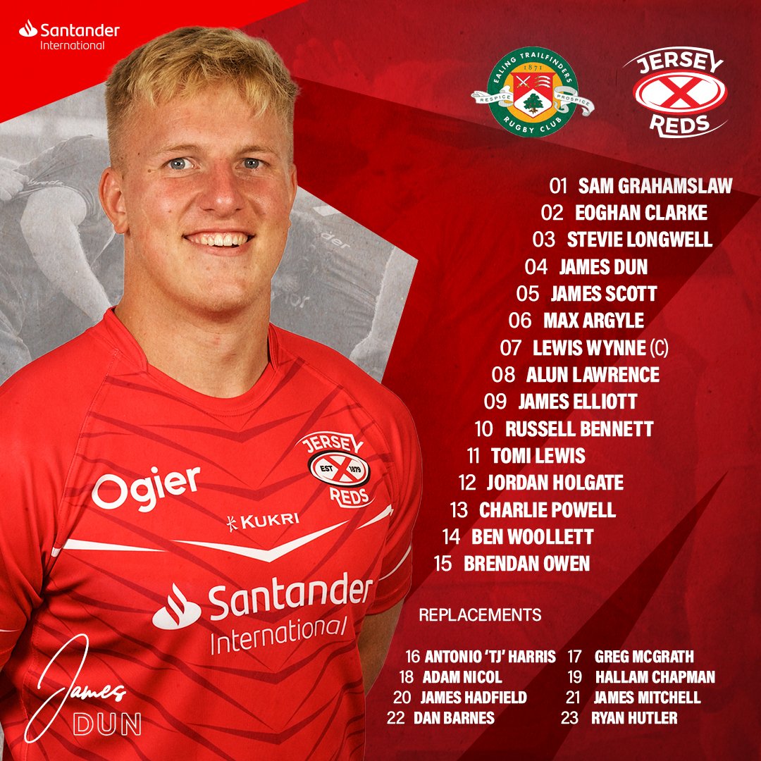 CUP FINAL TEAM NEWS! The Reds are attempting to achieve <a href="/Champrugby/">Champ Rugby</a> league/cup double as we travel to <a href="/ealingtfrugby/">Ealing Trailfinders</a> - the toughest of challenges! Full details ahead of tomorrow's game: bit.ly/3nRwMbJ 🙌🇯🇪 #LastDance