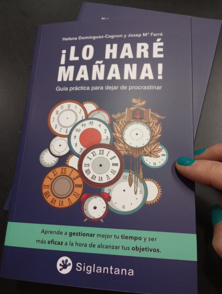 BibloSire's tweet photo. "No dejes para mañana lo que te conviene hacer hoy"
Libro a tener en cuenta mejor hoy que luego ... #Procrastinando 📚 https://t.co/khRRDmujOV