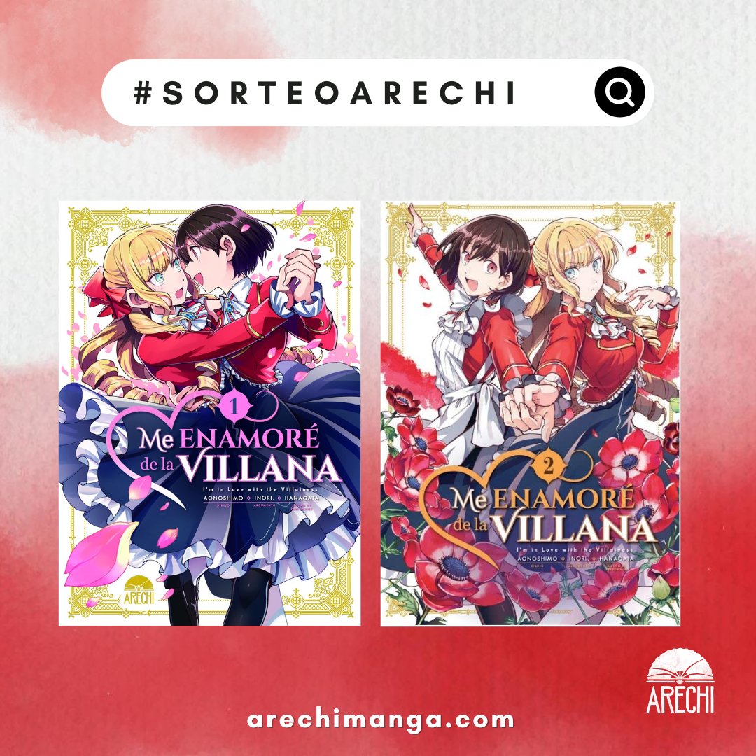 ArechiManga's tweet photo. ¿Quieres ganar los dos primeros tomos de #MeEnamoréDeLaVillana? Pues es muy sencillo:

❀ Síguenos
❀ RT + ♡ a este tweet 
❀ Menciona a dos amigos o amigas
❀ Ser residente en España peninsular o Baleares

🠖 El sorteo finalizará el día 18 a las 23:59.

¡Muchísima suerte! https://t.co/4dXYru6L3r