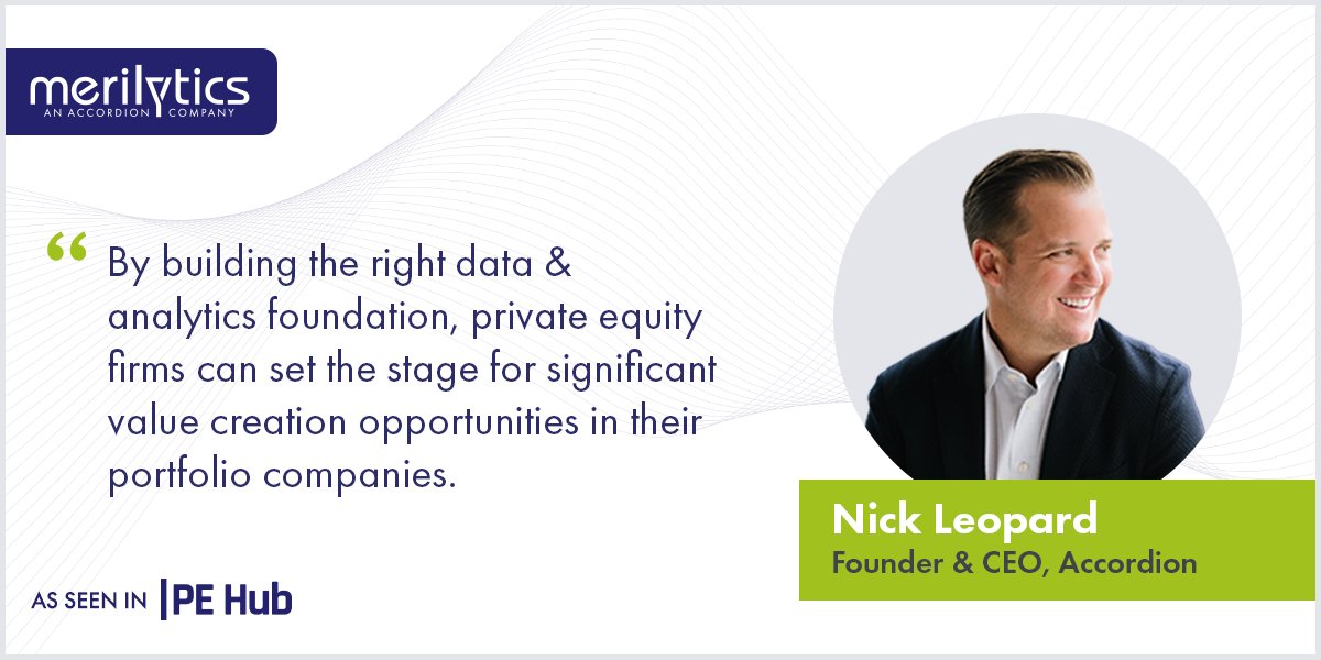merilytics's tweet photo. As seen in PE Hub: Merilytics has joined leading PE-focused consulting firm, @Accordion.

Read the full article for more on how Merilytics’ data &amp; analytics capabilities enable deeper support for PE-backed companies - 
https://t.co/DApQFY0qeB

#PrivateEquity #DataAnalytics #CFO https://t.co/tvOYl7siLf
