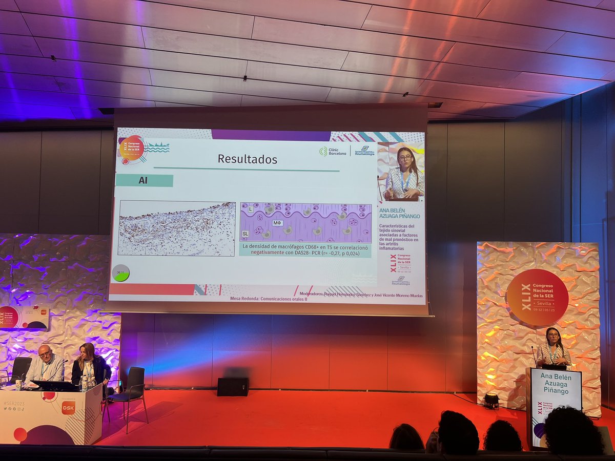 Reumaclinic's tweet photo. Tercera jornada del congreso de la @SEReumatologia con la participación de @Reumaclinic en diversas áreas del conocimiento
-Básica: Membrana sinovial por @abazuaga
- Imagen en Lupus por @PatriCorzo y
- Metabolismo óseo por Ana Monegal
#SER2023 #sinovitis #Lupus #osteoporosis https://t.co/rivHk0aT9p