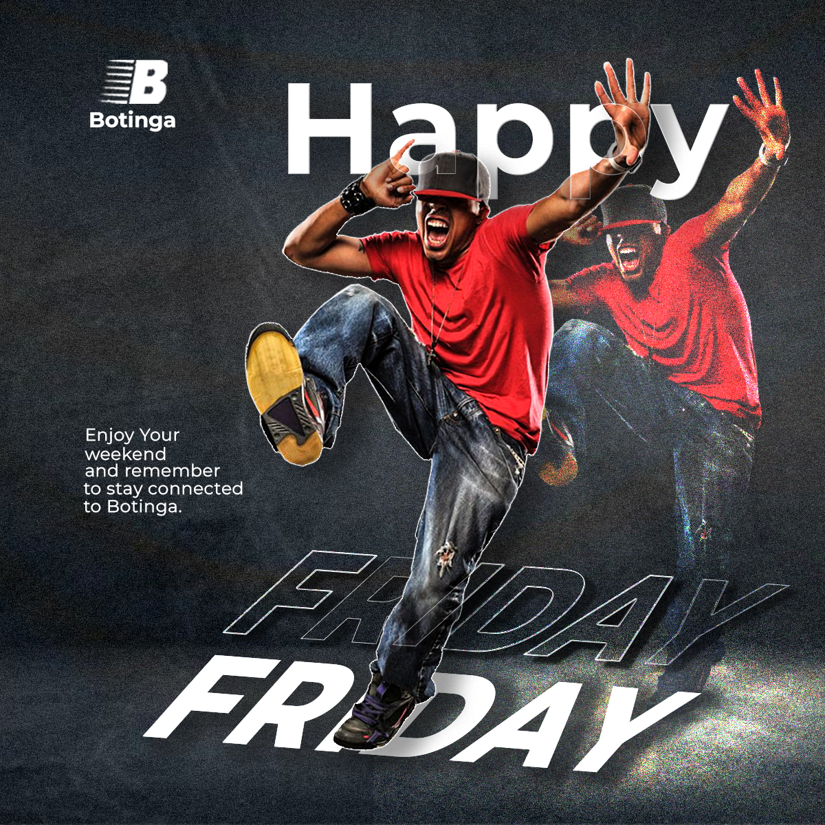 mybotinga's tweet photo. Common nah! Tell us how Friday makes you feel...
For we @mybotinga , we feel good and we are excited it's Friday.💃💃💃
Happy Friday🤗🤗🤗🤗. Stay connected to Botinga.
#fridaymorning #Teni #juma #idan #idangangan #botinga #Ibadanconnect #ibadan https://t.co/8KJa3OhyaB
