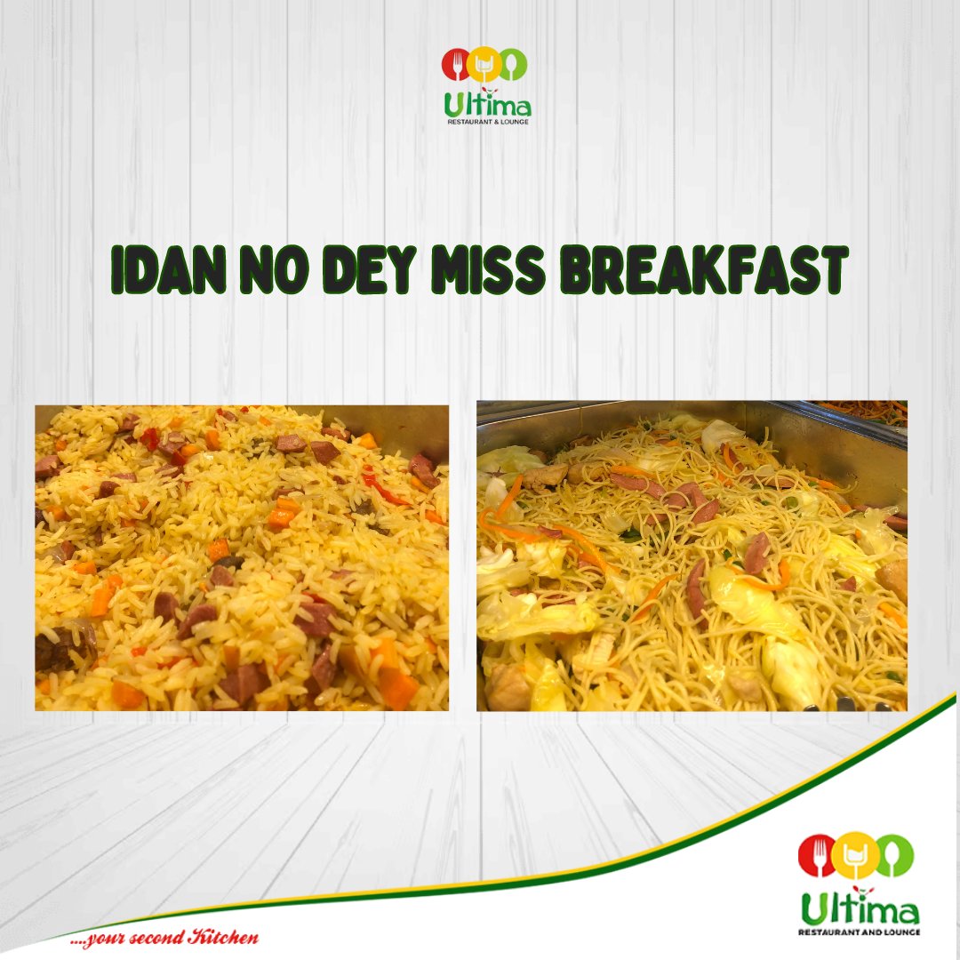 ultimarestaura1's tweet photo. Good morning Idan! You don chop breakfast?

It's not too late! Visit any of our outlets today 🤗

#ultimarestaurant #ultimarestaurantibadan
#idan
#restaurantinibadan https://t.co/wPNnYpUyoZ