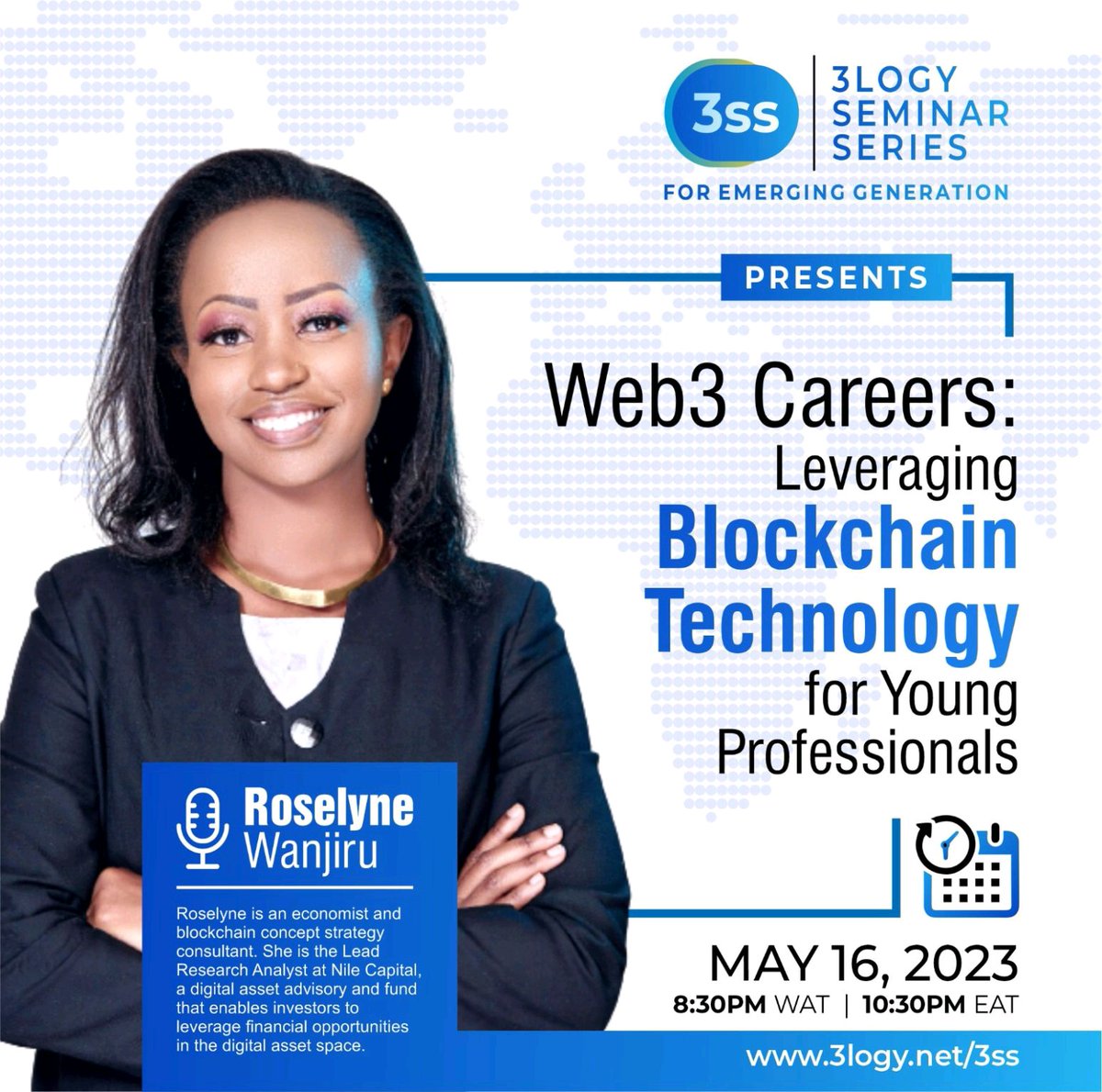 3logy Limited (@3logylimited) on Twitter photo We are chatting with <a href="/WRoselyne_/">Roselyne Wanjiru ⚡</a> on #Web3 and Blockchain and everyone can listen in!
Just sign in here!
register.3logy.net/3ss
#web3jobs
#NFTs
#blockchain We are chatting with <a href="/WRoselyne_/">Roselyne Wanjiru ⚡</a> on #Web3 and Blockchain and everyone can listen in!
Just sign in here!
register.3logy.net/3ss
#web3jobs
#NFTs
#blockchain
