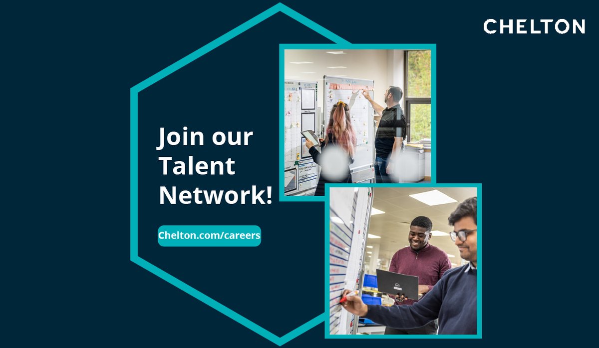Join our #TalentNetwork for future career opportunities at #Chelton! Simply upload your CV on our website and we'll keep you in mind for roles that match your skills and interests. We're committed to finding top talent in the industry. Apply now on chelton.com/careers/.