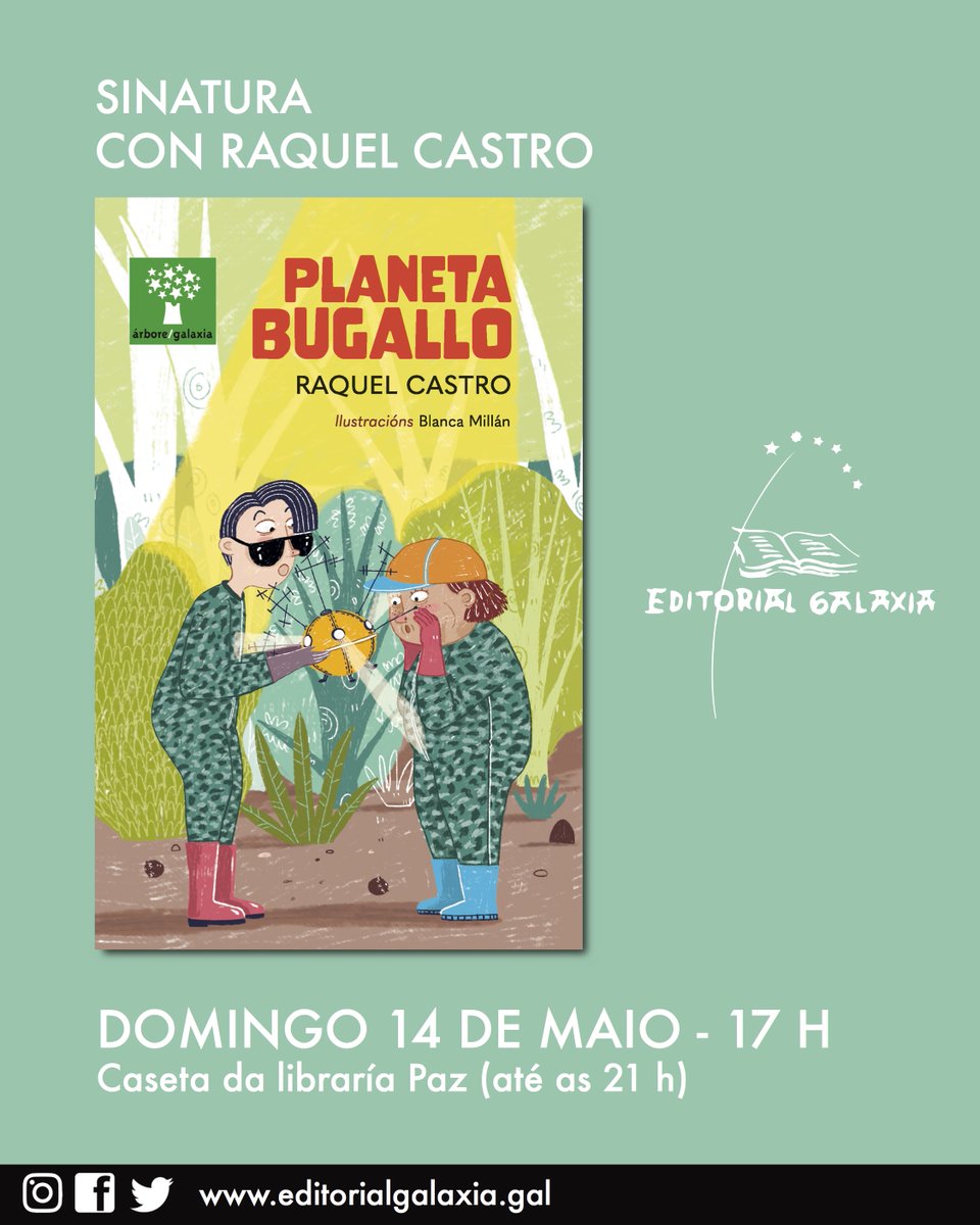 Vémonos esta fin de semana na Feira do Libro de #Porriño.
<a href="/pakolascerdeira/">Pakolas (Paco Cerdeira)</a> <a href="/RaquelAlxen/">Raquel Castro</a>