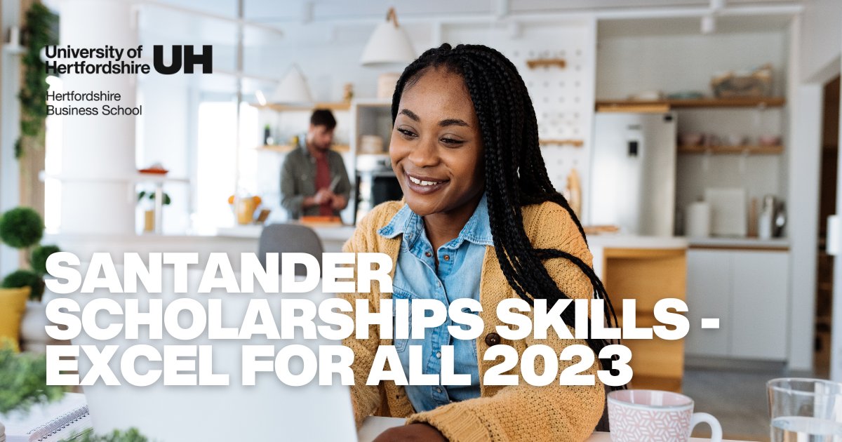 Santander is offering 5,000 places on the new Santander Scholarships Skills, Excel for All 2023 online programme. This is designed for people to learn all about Excel at different levels…and its free! 🤩 Applications are open until Tuesday, 16 May 👇 ow.ly/l1co50OcOlE