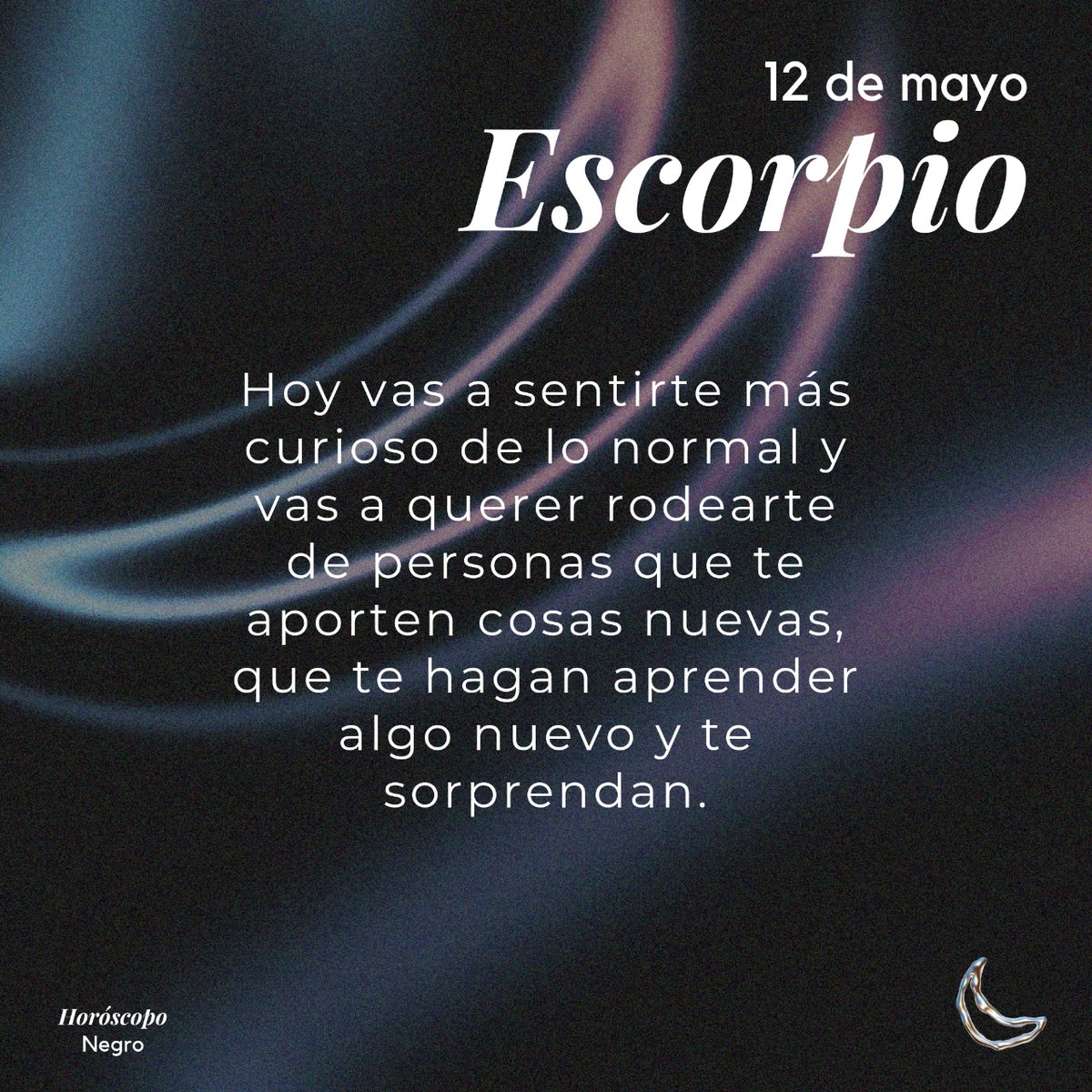 El horóscopo diario del 12 de mayo para Escorpio 🔮♏ #horoscoponegro #horoscopodiario