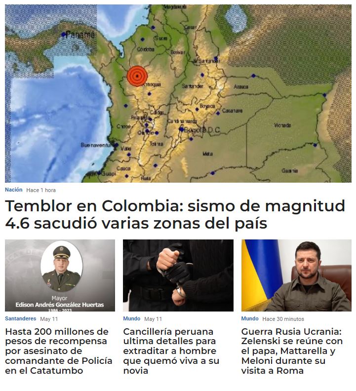 BluRadioCo's tweet photo. Temblor en Colombia: sismo de magnitud 4.6 sacudió varias zonas del país. Cancillería peruana ultima detalles para extraditar a hombre que quemó viva a su novia. Liberaron a los 28 uniformados secuestrados en El Patía, Cauca. 

Estos y más hechos en #MañanasBlu https://t.co/fwbDS920yk