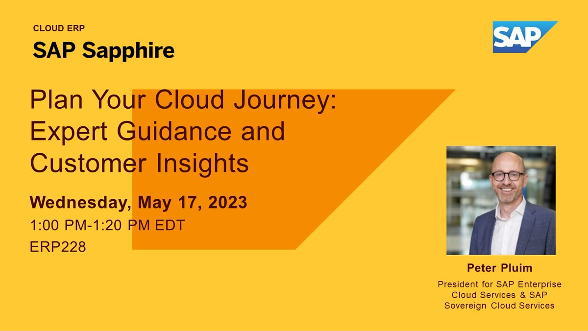 Moving from on-premise to cloud ERP is a true journey. Learn how to migrate with agility &amp; scalability from leaders like Hitachi High-Tech Corp at SAP Sapphire. imsap.co/6016Oem84
