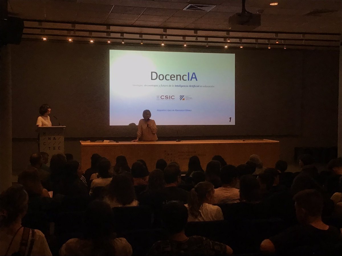 CRPTerrassa's tweet photo. Tornem al @MNACTEC per una formació per l’alumnat d’ESO participant en la II Lliga de Debat Mnactec a #Terrassa.
“Ventajas, desventajas y futuro de la Inteligencia Artificial en la Educación” a càrrec de l’Alejandra López de Aberasturi, professora agregada en Física de @CanalUGR https://t.co/U5gUFRhuQ8