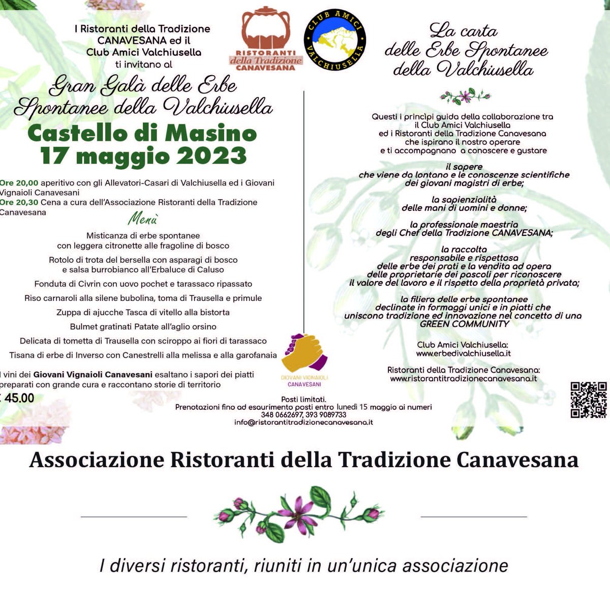 ecomuseoami's tweet image. L&apos;Associazione Ristoranti della  Tradizione Canavesana,  organizza, presso il Castello di Masino del @FAI, il Galà delle Erbe. bit.ly/3VZeAJH