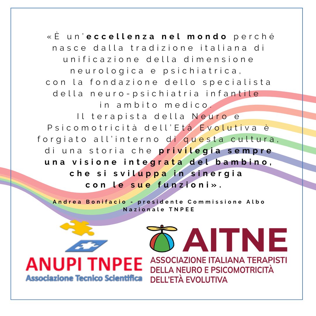 anupitnpee's tweet photo. 𝗣𝗘𝗥 𝗟𝗔 𝗣𝗥𝗢𝗠𝗢𝗭𝗜𝗢𝗡𝗘 𝗗𝗘𝗟 𝗡𝗘𝗨𝗥𝗢𝗦𝗩𝗜𝗟𝗨𝗣𝗣𝗢
continuare a porre l’attenzione sull’importanza di una promozione del neurosviluppo da portare avanti con azioni tempestive, efficaci ed efficienti, ogni giorno.

#tnpee #professionisanitarie #ministerodellasalute https://t.co/jZ2bNR65W1