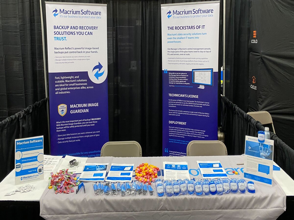 macrium's tweet photo. Over and out, Salt Lake City! After a day of talks from leading minds in the business and discussions on the #FutureOfIT, INTERFACE conference is over. Thanks to @Rain_Networks, @MicroAge, organiser #F2FEvents and all who visited our booth. See you next time! #InterfaceTour https://t.co/RwgSSHmmHj