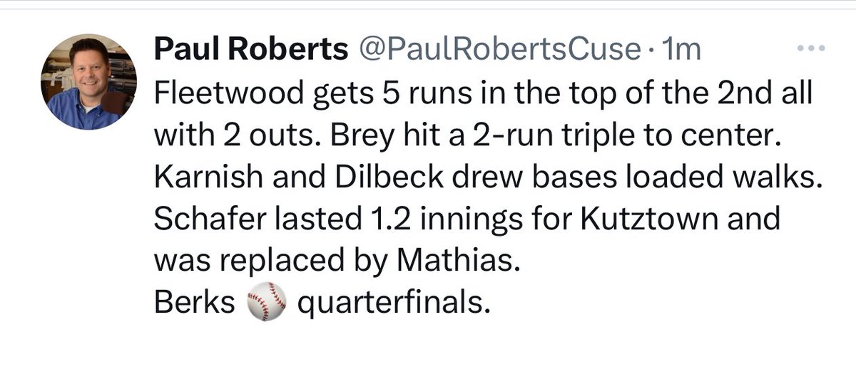 Evolution Baseball tweet media