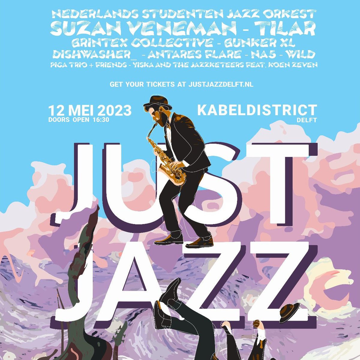 Vandaag 17.00 op 3 podia festival Just Jazz.