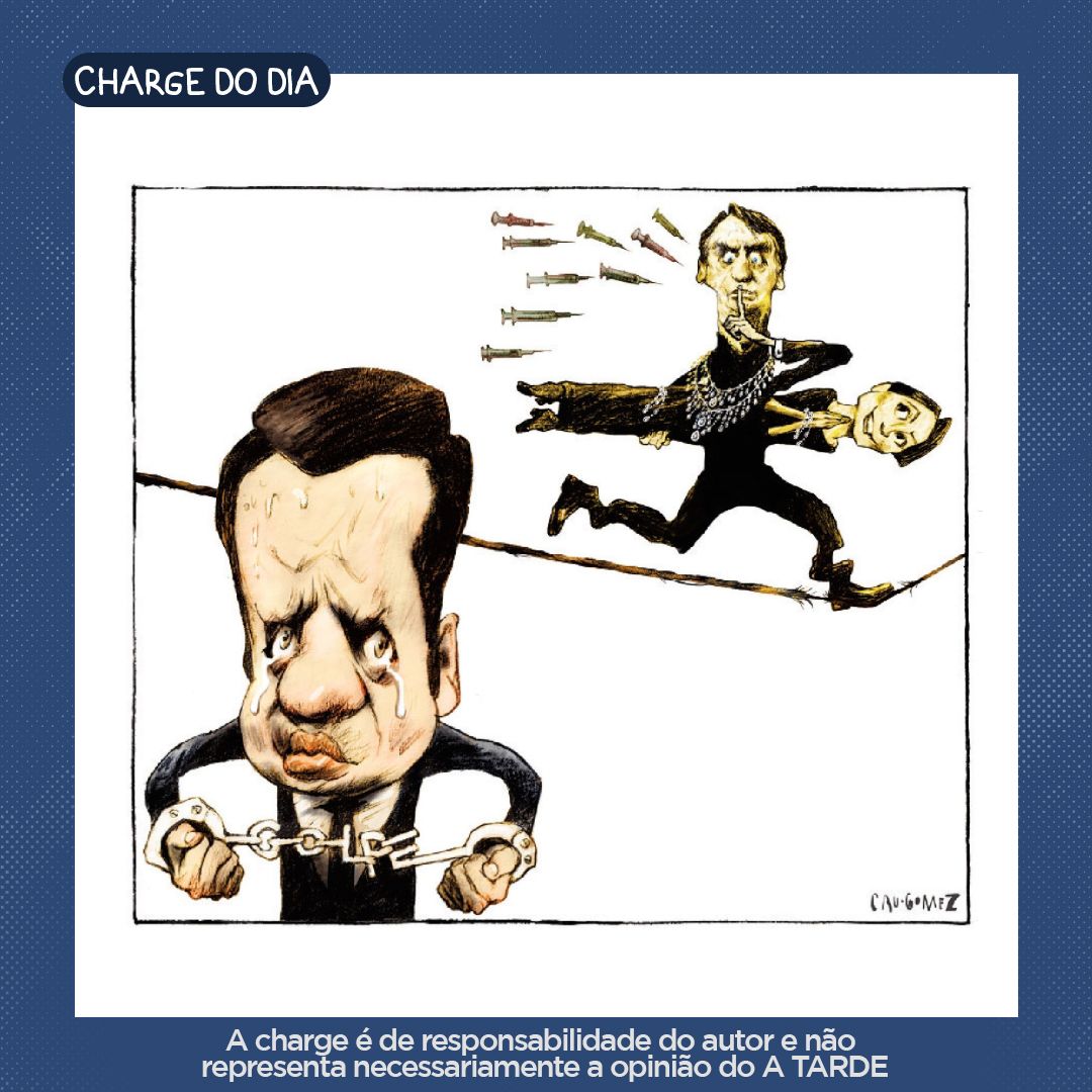 atarde's tweet photo. #ChargeDoDia, veja outras charges no #PortalATARDE acessando o link na bio.
#Charges #CauGomez #GrupoATARDE #ATARDE
A charge é de responsabilidade do autor e não representa necessariamente a opinião do A TARDE. https://t.co/NuwP6clNTr