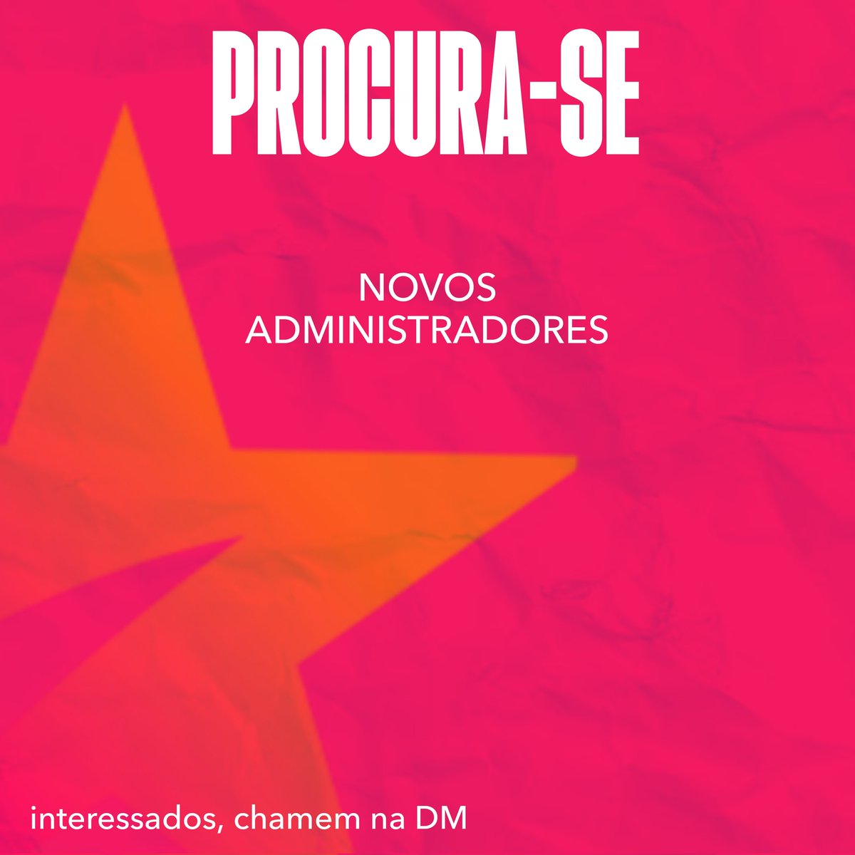 portalstarplus's tweet photo. 🚨GRAVÍSSIMO

O Portal Star+ está buscando novos ADMs para página.

Interessados, entrem em contato na nossa DM. https://t.co/dWNgXPhEXu