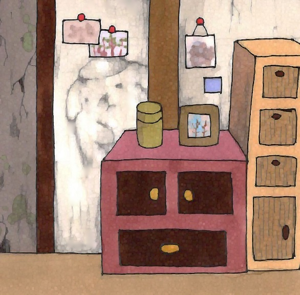「家の壁にポムポムプリンちゃんのような シミができました  #ポムポムプリン #イ」|☆ちちるちる☆のイラスト