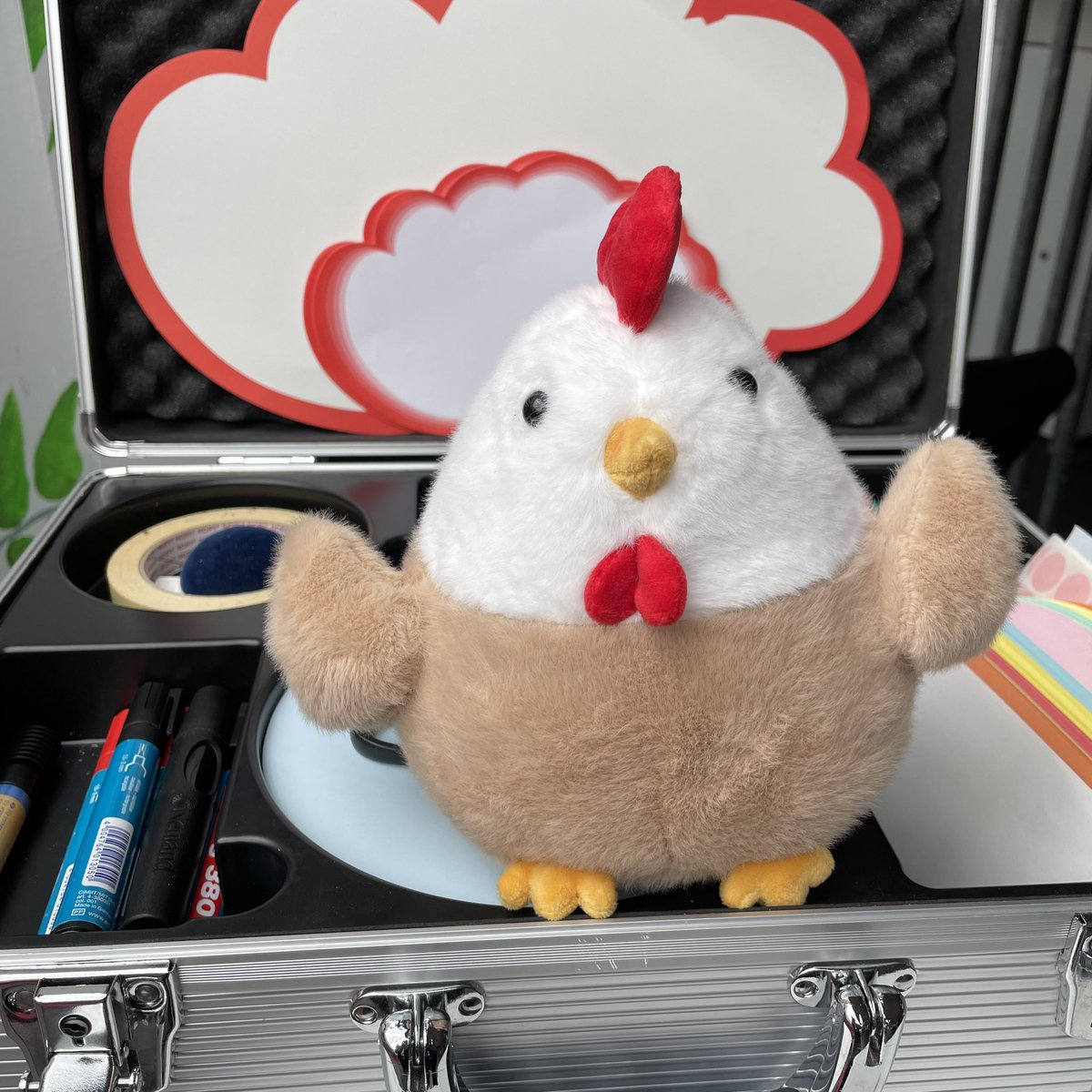 DrupalCampRuhr's tweet photo. Find our LiL’ (Ersatz) Rooster and take a photo with him during #dcruhr23 to win a ticket for @DrupalConEur. See our website for the rules. https://t.co/yU5yL69sny https://t.co/8IpluwnSHK