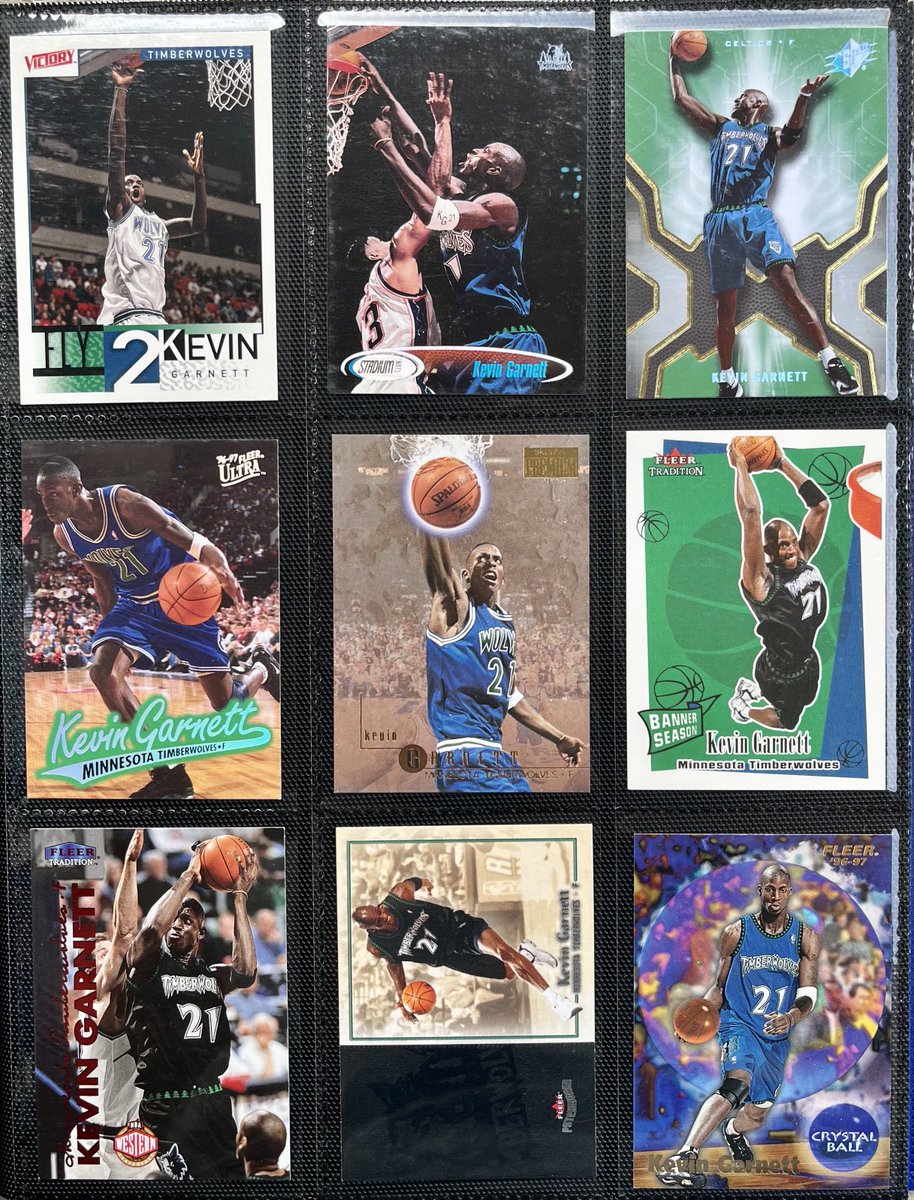 Today’s entry in my KG #apageperday.

Like, share or comment and thanks for stopping by!

#kevingarnett #kevingarnettcards #kevingarnett21 #minnesotatimberwolves #nba75 #nba50greatestplayers #basketballcards #90sinserts #whodoyoucollect #thehobby