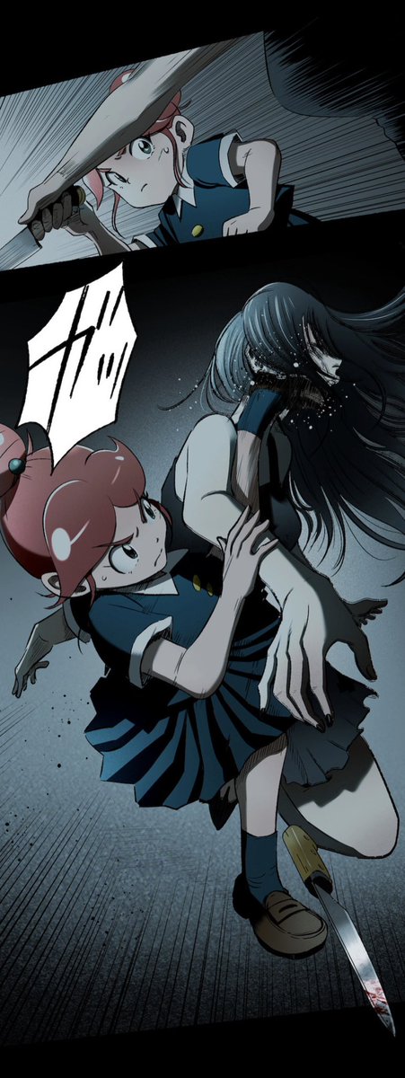 今週更新のお化けと風鈴、戦闘シーン楽しく描いております。 https://t.co/HPmMvYDONO