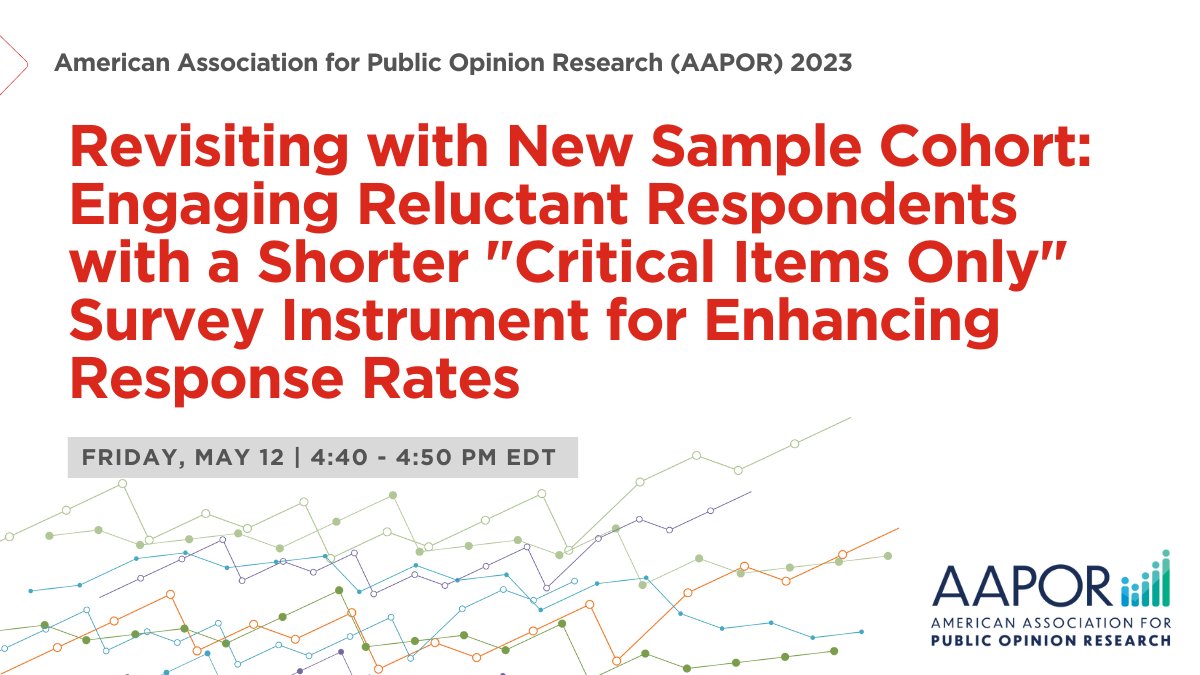 AbtGlobalImpact's tweet photo. Surveying low-income individuals is a data collection challenge.

Today at the @AAPOR Annual Conference we're sharing how we overcame these difficulties to improve survey response rates in a recent study. #AAPOR

See the research: https://t.co/K2THSdiuZi https://t.co/y1DbkMwMBE