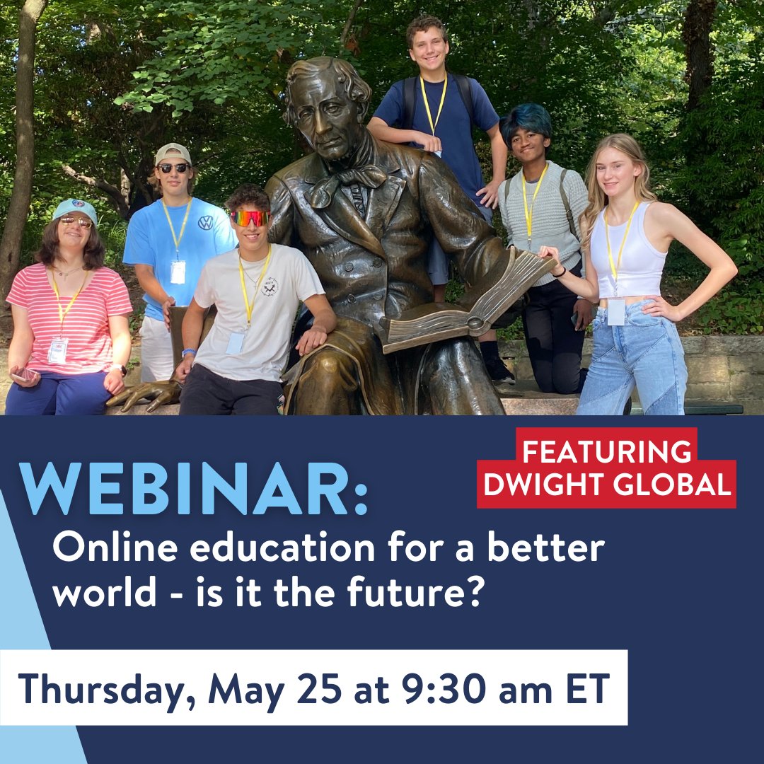 Last year, the IB partnered with Dwight to pilot the FIRST fully online Diploma Programme. Join us, the IB and King's InterHigh for a free webinar exploring: "Online education for a better world - is it the future?"

Thu 25 May, 2:30pm (BST)
Sign up ➡️ bit.ly/3B084sA