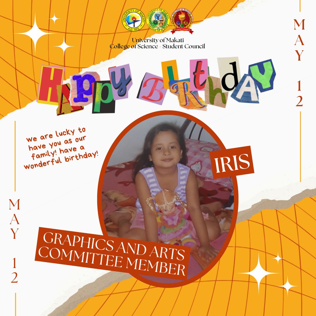 It’s worldwide #IrisDay! 🥳🎂

We would like to greet a happiest birthday to our very own Ms. Iris Mangune! We hope this day will be as special as you are. May all your life’s aspirations come to fruition. ✨🥂

We’re grateful to have you as part of our COS-SC family!