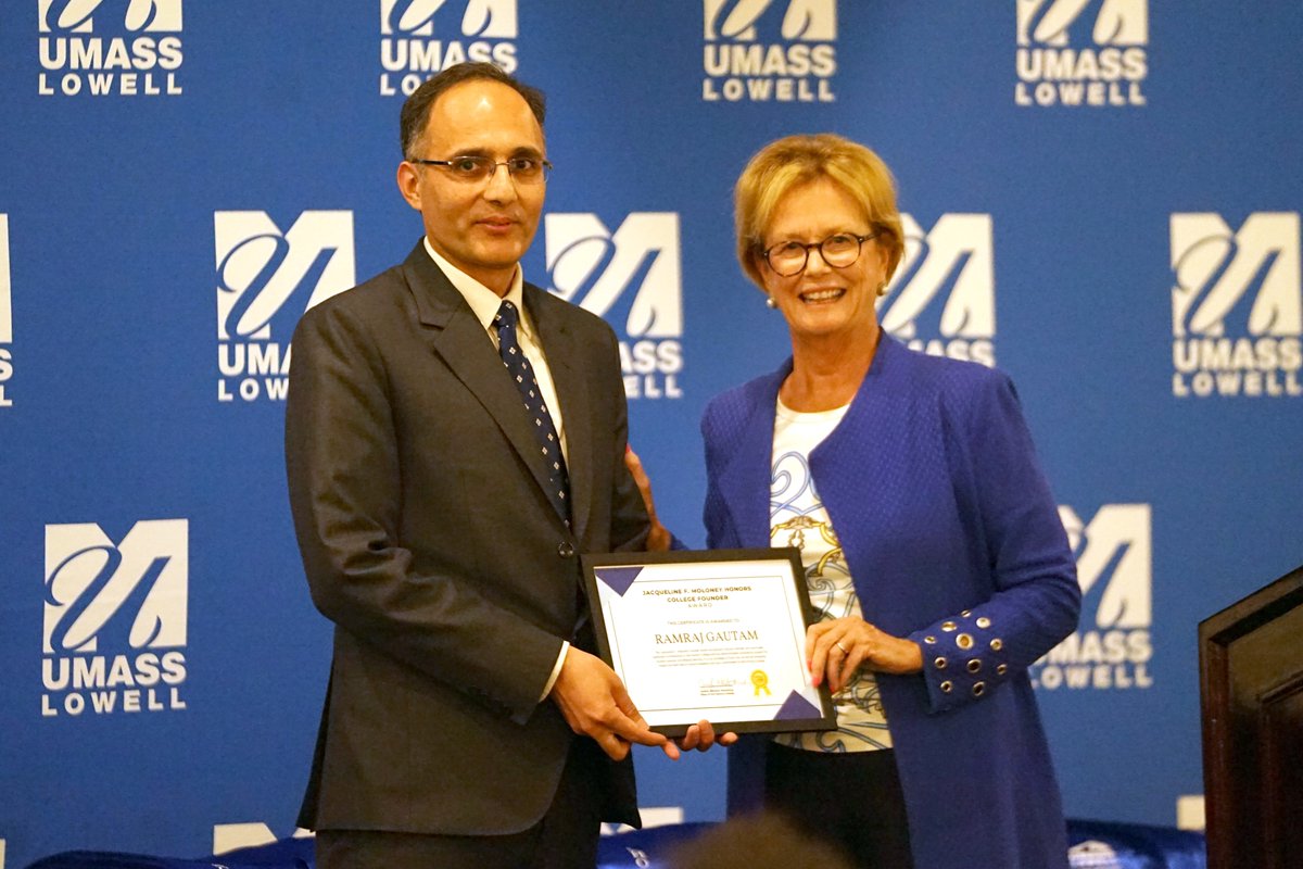UMass Lowell’s Honors College (@honorsuml) on Twitter photo Congratulations to <a href="/UML_ZCHS/">UML Zuckerberg College of Health Sciences</a> Professor Ramraj Gautam, this year's recipient of the Jacqueline F. Moloney Award, which was awarded by Jacqueline Moloney! #UMassLowell Congratulations to <a href="/UML_ZCHS/">UML Zuckerberg College of Health Sciences</a> Professor Ramraj Gautam, this year's recipient of the Jacqueline F. Moloney Award, which was awarded by Jacqueline Moloney! #UMassLowell
