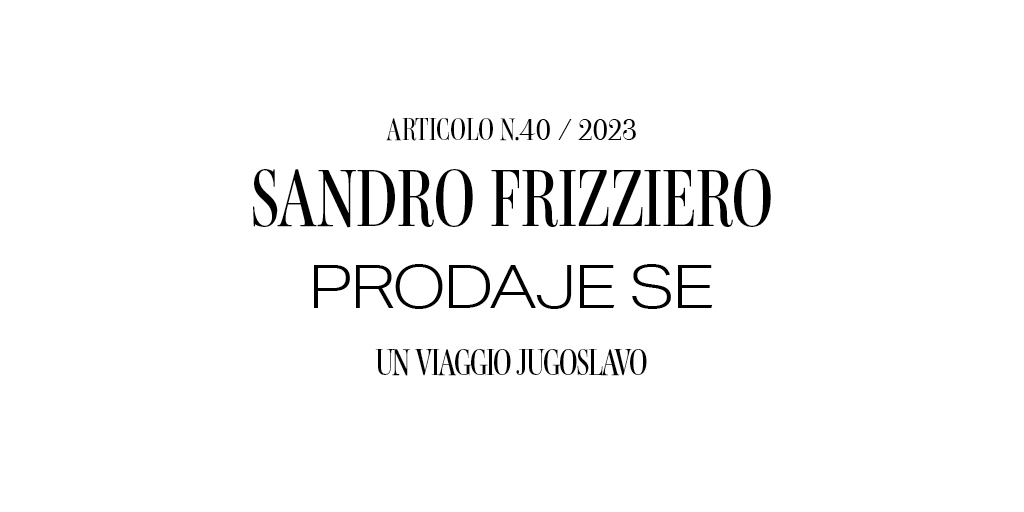 Un viaggio per toccare la Storia e perdersi, programmaticamente. Un reportage per affondare i sensi oltre la cartolina. Oggi, <a href="/FrizzieroSandro/">Sandro Frizziero</a> sulle nostre pagine.

bit.ly/TheItalianRevi…