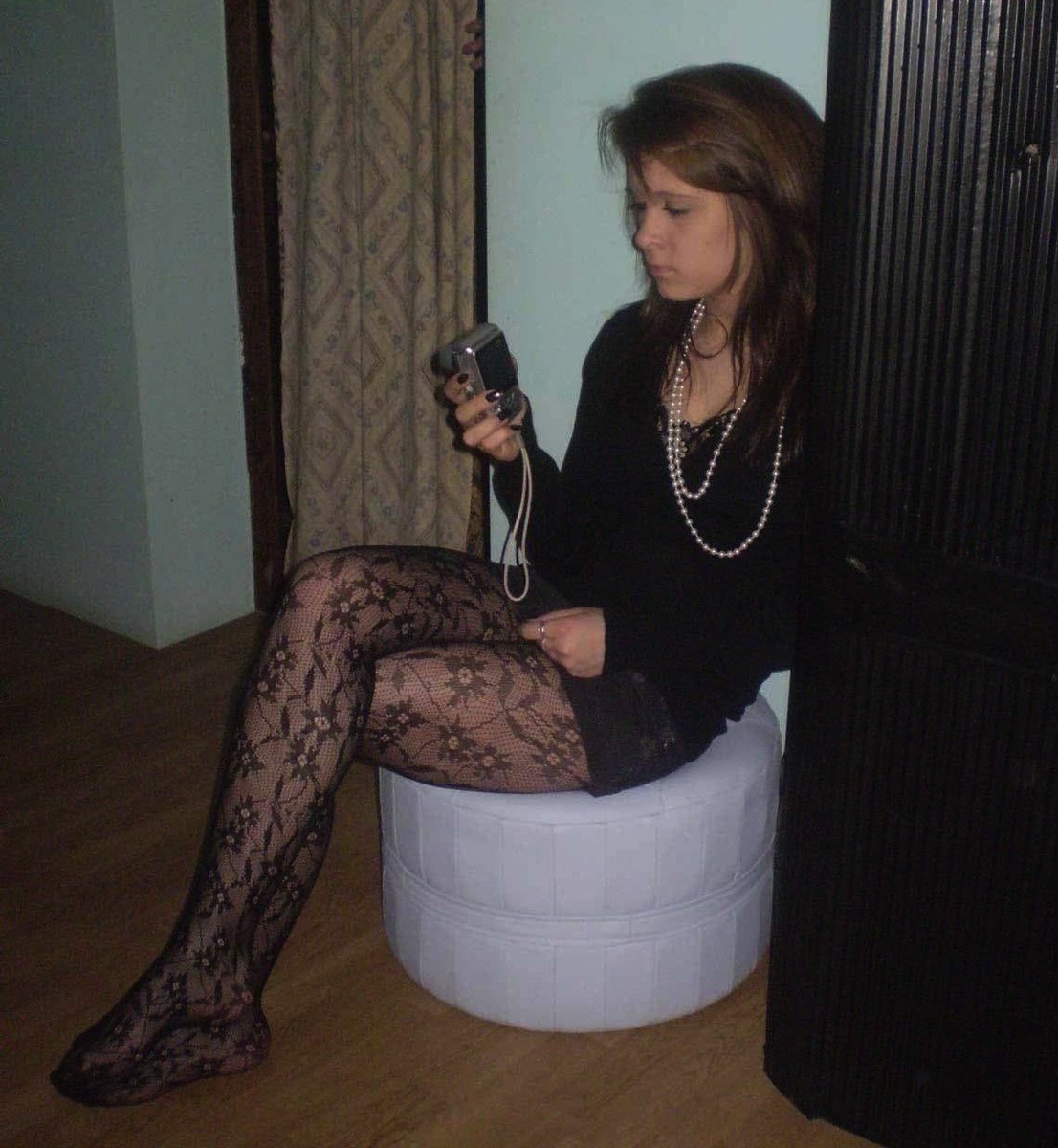 Amateur Pantyhose On Twitter Taking Pictures While Wearing Patterned Pantyhose