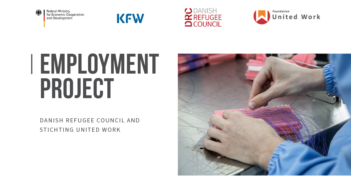 UnitedWork's tweet photo. In the project implemented by the partnership of Stichting United Work and the Danish Refugee Council, 732 beneficiaries were placed in various sectors through registered employment in 18 months. 

@BMZ_Bund @KfW_FZ_int @DRC_MiddleEast 

Read All Stories
https://t.co/pcquXQxSeG https://t.co/qWWvGqFIAA