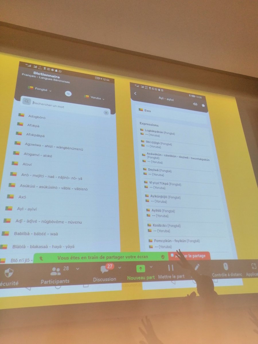 nonhouegnon's tweet image. Découvrez en exclusivité les premières images de l&apos;application &quot;dictionnaire des langues Béninoises&quot; de @iamyourclounon_ présentée par @FabroniYoc au #Contribuling 2023.
#MaLangueCompte
