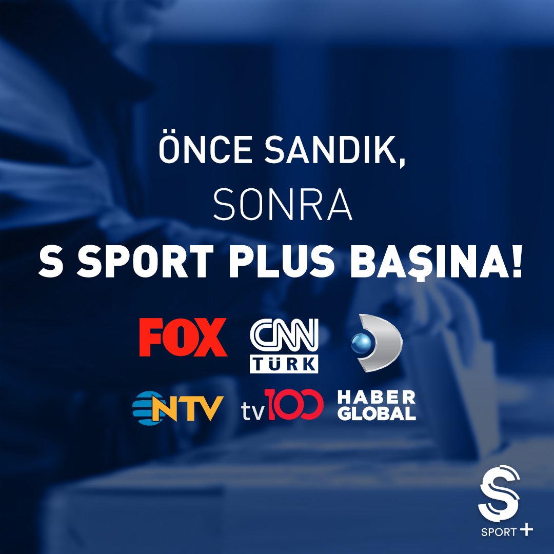 S Sport Plus on Twitter "Önce sandığa sonra S Sport Plus'a! 💥 Seçim