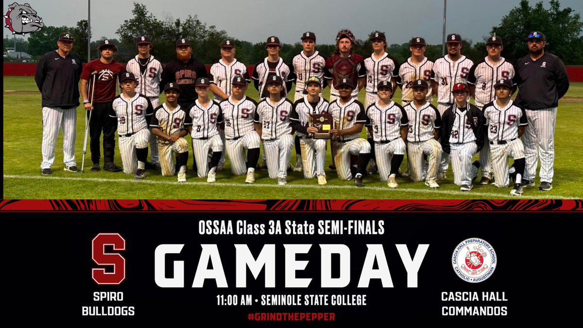 ⚾️ Class 3A State Semi-Finals
🏟️ <a href="/SSCbaseball/">Seminole State Baseball</a> ⌚️ 11:00 am

#GrindThePepper 
#BeatCascia 🐾🚩