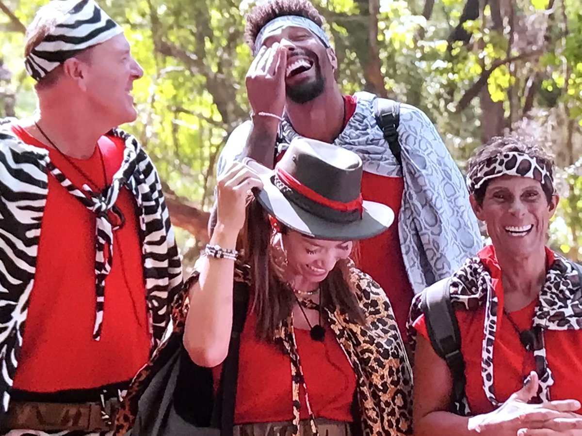 Happy faces, great job everyone…great show this year @philtufnell #JordanBanjo @KlassMyleene #fatimawhitbread #ImACeleb @antanddec