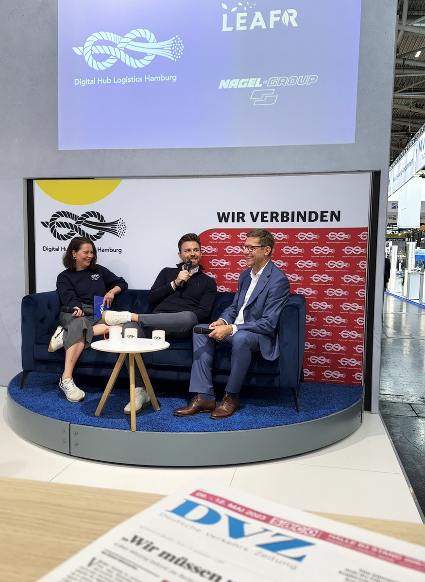 NagelGroup's tweet photo. LEAFR 🍃 – Das erste Corporate Venture der Nagel-Group konzentriert sich auf die #nachhaltige Gestaltung der letzten #Meile für Kleinstsendungen in Großstädten. Carsten Taucke und Maurice Landwehr im Interview auf dem Blauen Sofa der DVZ! https://t.co/mNlnLjlYEh