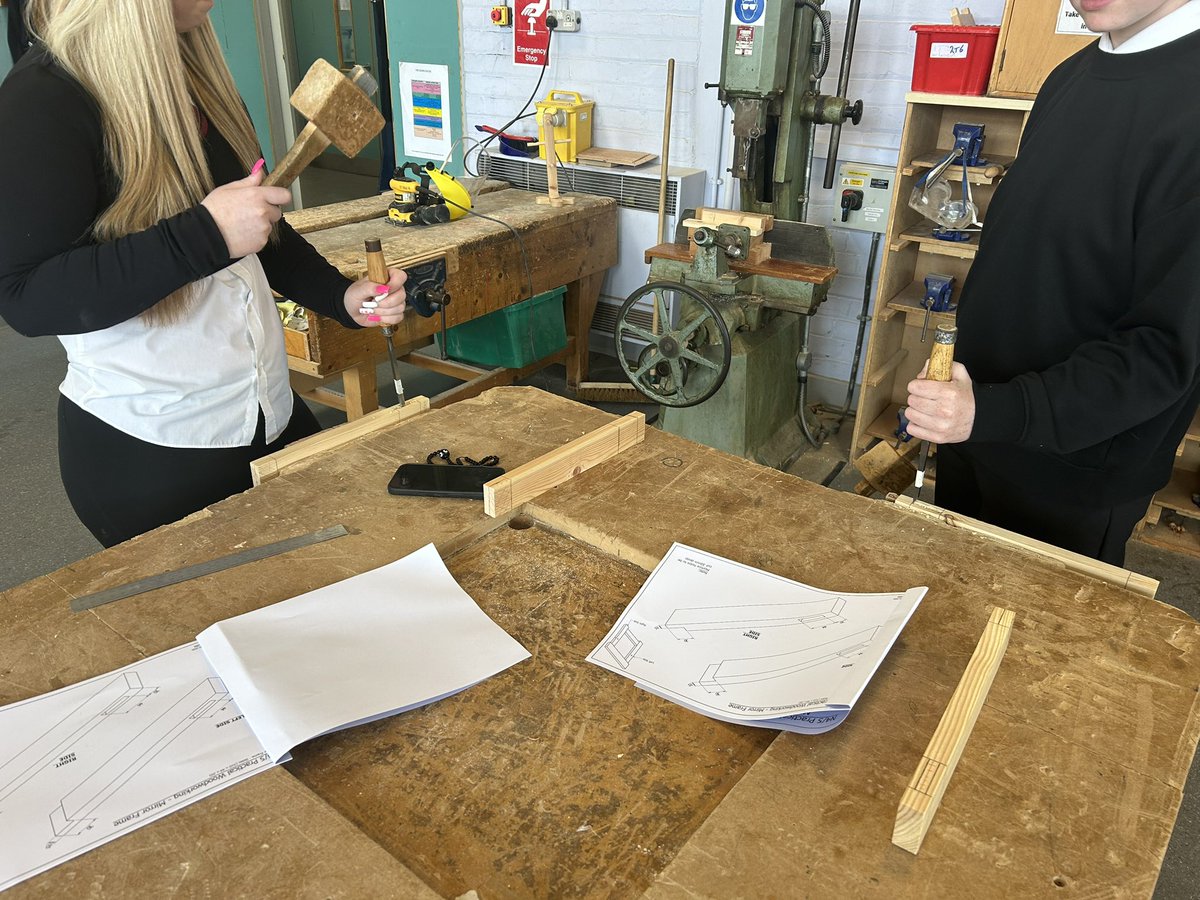Miss Young’s S3 woodwork class have started their first model at Nat 4/5 level a few weeks before timetable change. Super proud of the work they have produced during S3. Can’t wait to see how they progress towards achieving their Nat 5 Practical Woodwork. 🪚 🔨
