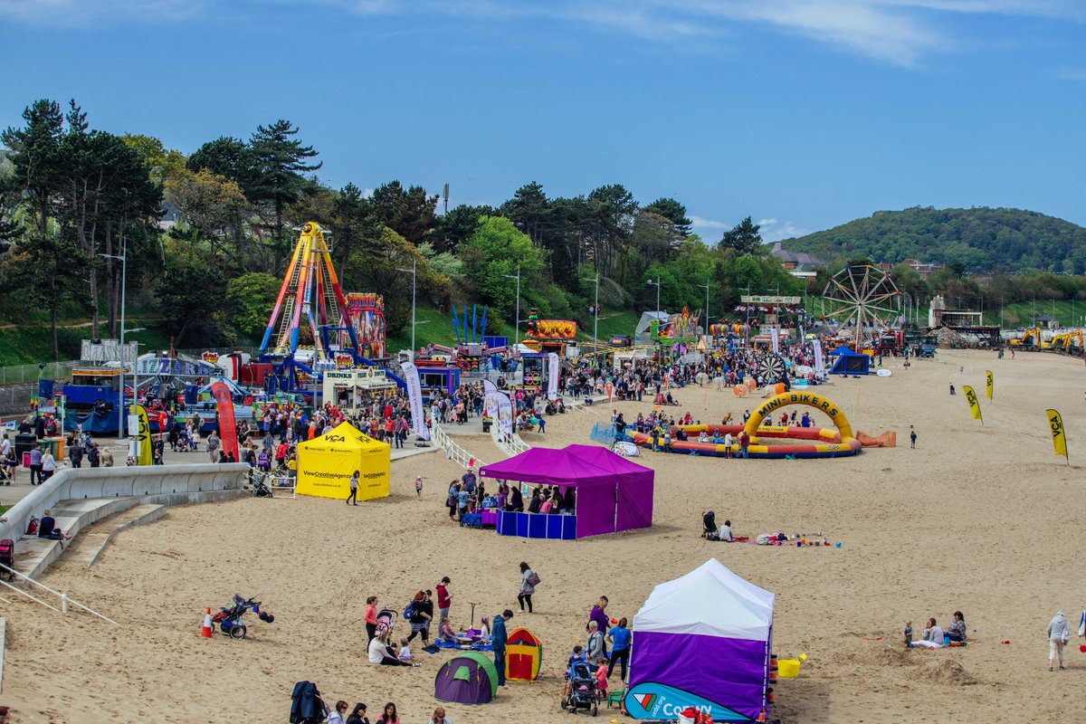 We have tons of FREE activities this year at Prom Xtra, don't miss out… 🚌Wheelie Play Bus ⚽Bubble Football 👾Beach Space Hoppers 🏖️Sandcastle Competition 📽️360 Photo Booth 🤩Kids Quads 🏏Glamorgan Cricket 🎨Sandart Workshop 🏎️Slot Racing - Scalextric Track