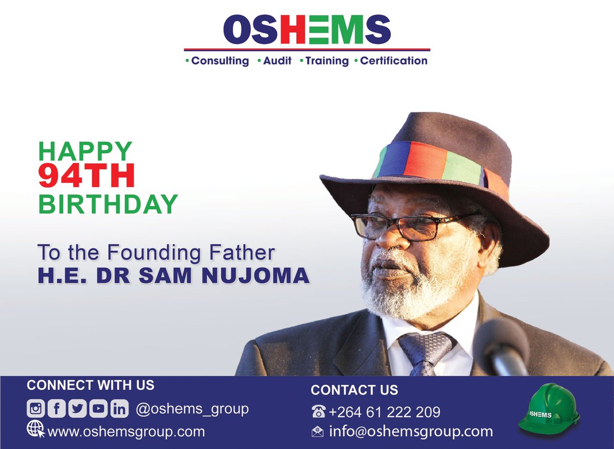 Happy 94th birthday Dr. Sam Nujoma!

#foundingfather #namibia #happybirthday #blessedbirthday #94yearsold