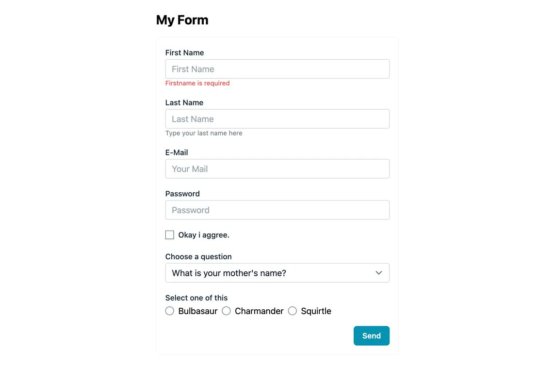 MadeWithSvelte's tweet photo. Topform by @tayfuuu is a form generator for Sveltekit, helping you to create consistent forms with little effort 🤸 - https://t.co/vfmCEAfTAH https://t.co/plK6pC18DM