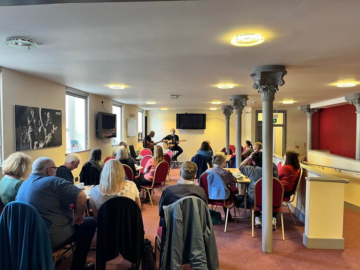 MetAbertillery's tweet photo. Great to see so many people enjoying #FreeMusicFriday at The Met this morning ๐ต
Join us again in two weeks as we welcome Chris Webb back to Abertillery (Friday 26 May, 10am - 12pm). https://t.co/IzJ24ko0vL