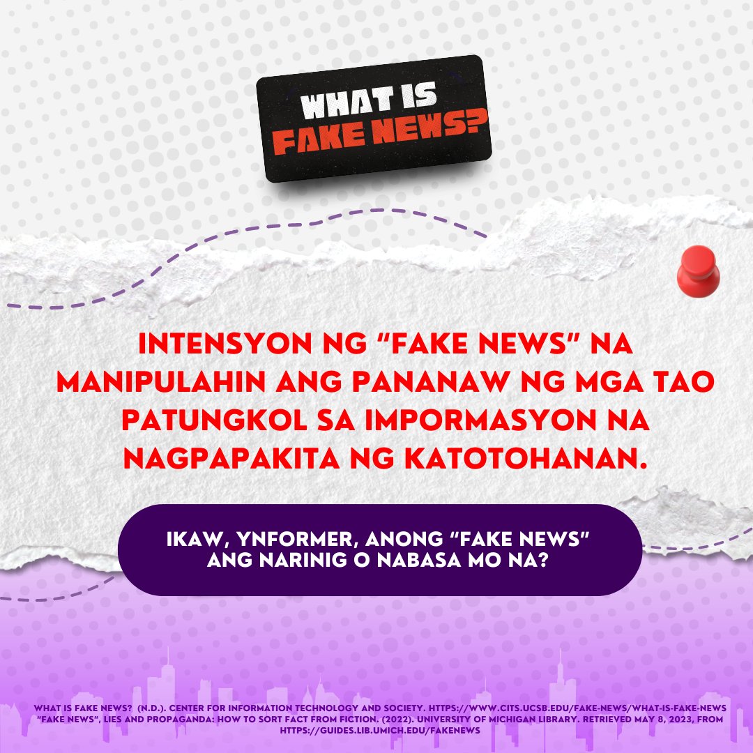 ynformph's tweet photo. #YNFORMer, #YNFORMedKaNaBa? 🤔
Kung ano ang "fake news"?
Tara, alamin natin kung ano nga ba ang ibig sabihin ng nito! 🔍
Share mo na rin sa amin ang nabasa o narinig mong "fake news". 🤗 https://t.co/JV5Tb3OiTY