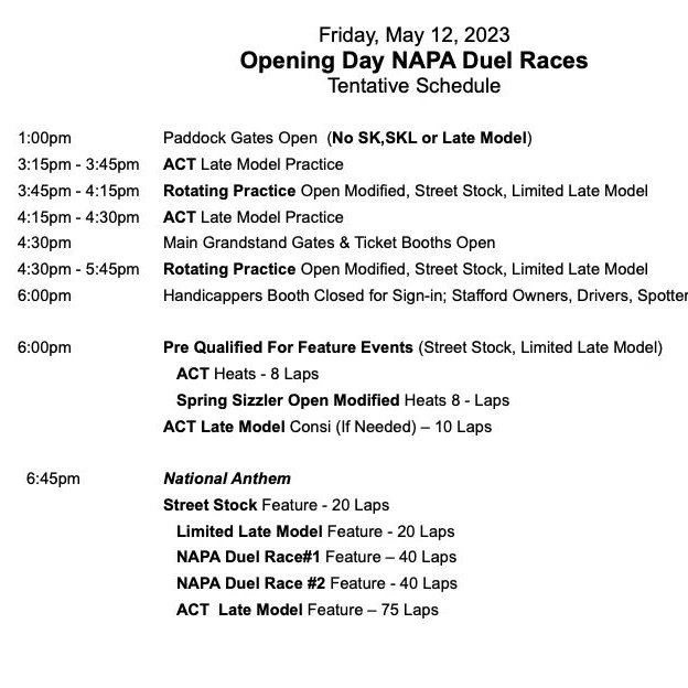 KyleRRickey's tweet photo. Here we go!! #NAPASpringSizzler Day 1 @StaffordSpeedwy https://t.co/BUYKtOM96Y