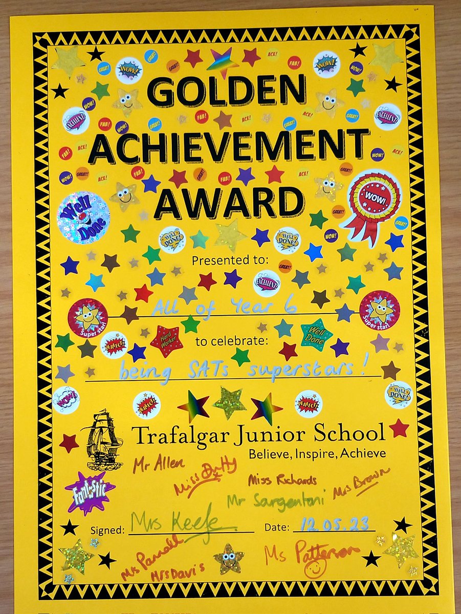 Very proud of our y6s this week... 👏🏻👏🏻👏🏻 #sats2023