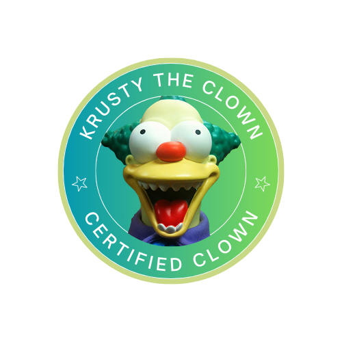 KrustyClownETH's tweet photo. Certified Krusty the Clown

@Cryptic_Maestro @SharksCoins @MrBigWhaleREAL @CryptoGemsHub @cryptogems555 @DaCryptoGems07 @1goonrich @MonstersCoins @AltcoinGemsCom @AltGemsAlert 

#ETH #Ethereum #Crypto #cryptocurrency #SIMPSON #Bitcoin  #X100 #BullMarket #KRUSTY https://t.co/htSI0LYOhh