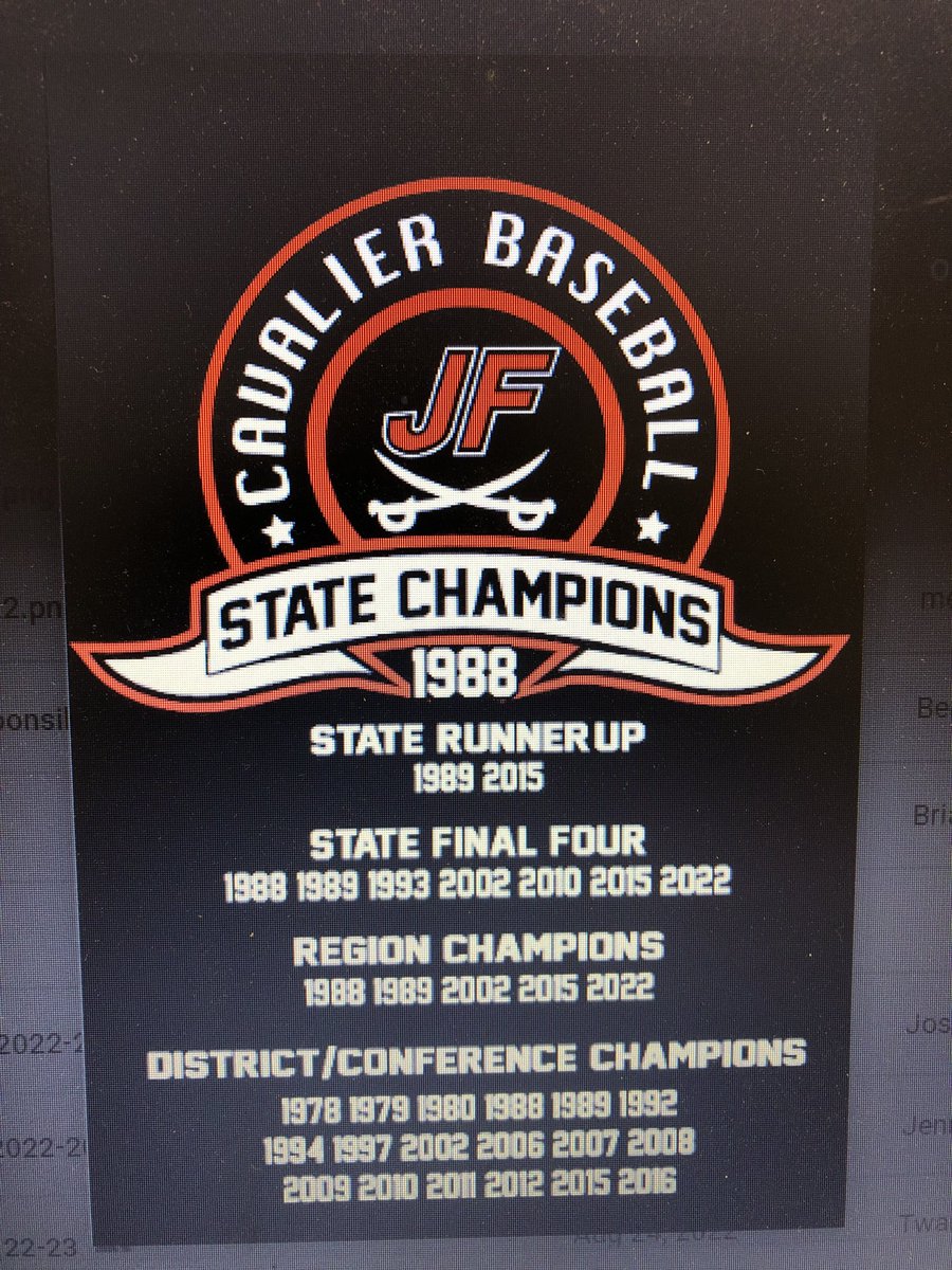 50th Anniversary of JF Baseball tonight!! Looking forward to celebrating with many former District Champs, Region Champs and State Champs!! Pregame Dinner for Alumni at 5, Varsity Game vs Rustburg at 6!!